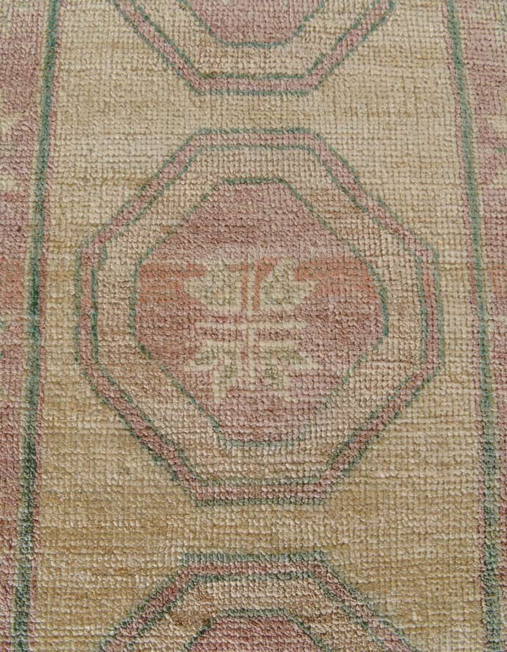 2' 9 x 10' 10 Hand Knotted Oushak Wool Runner Rug