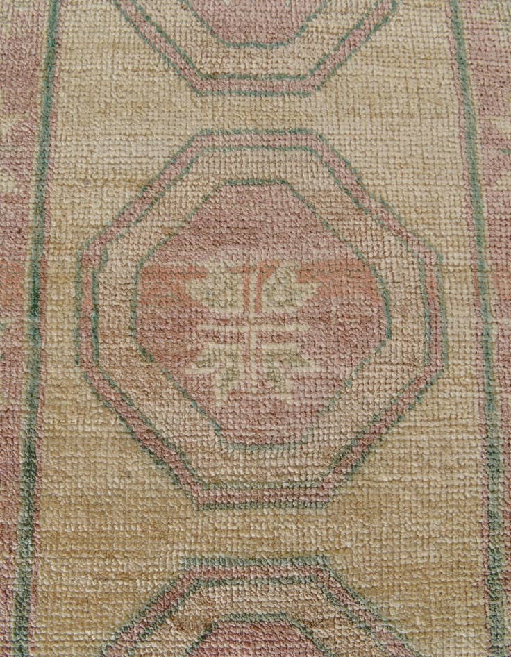 Detail image of 2' 9 x 10' 10 Hand Knotted Oushak Wool Runner Rug
