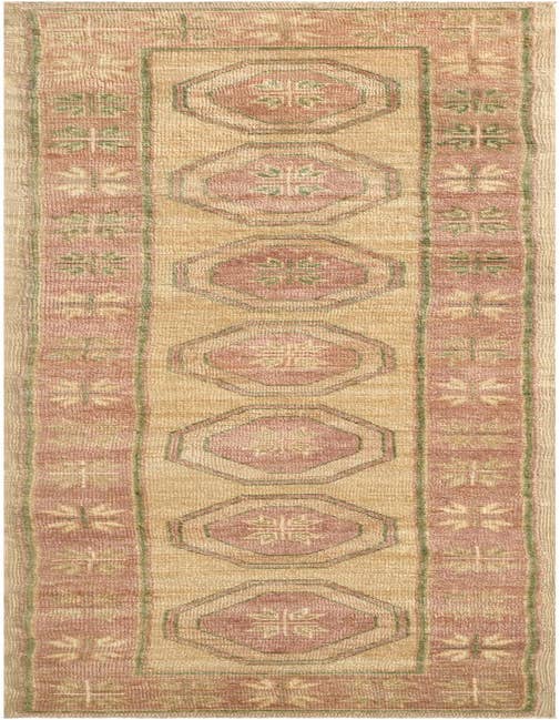 Detail image of 2' 9 x 10' 10 Hand Knotted Oushak Wool Runner Rug