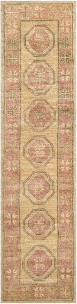 2' 9 x 10' 10 Hand Knotted Oushak Wool Runner Rug