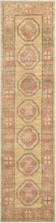 Detail image of 2' 9 x 10' 10 Hand Knotted Oushak Wool Runner Rug