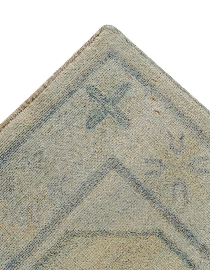 Detail image of 2' 10 x 16' 3  Hand Knotted Oushak Wool Runner Rug