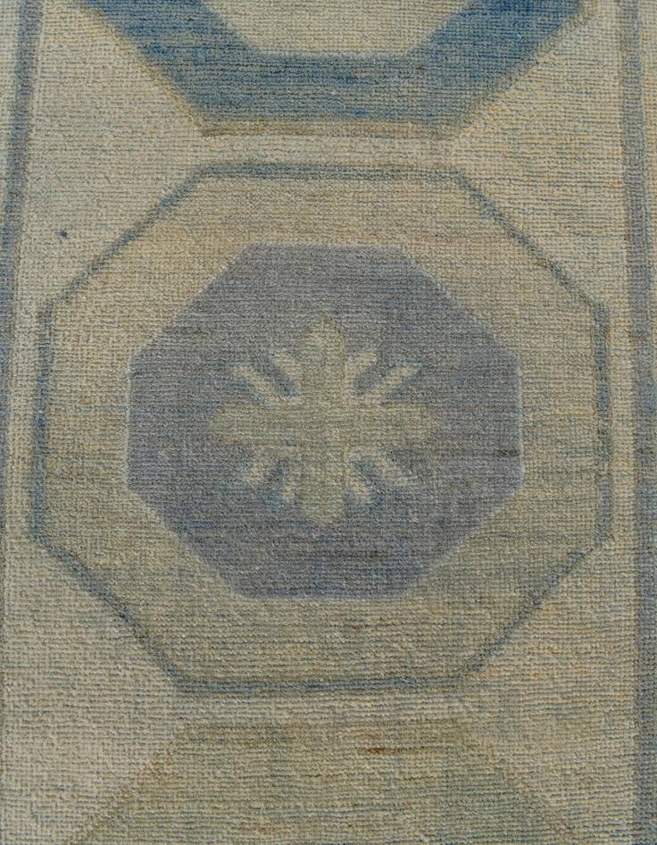 Detail image of 2' 10 x 16' 3  Hand Knotted Oushak Wool Runner Rug