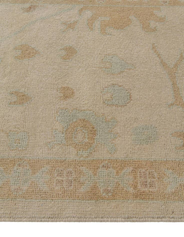 Detail image of 2' 8 x 11' 8  Hand Knotted Oushak Wool Runner Rug