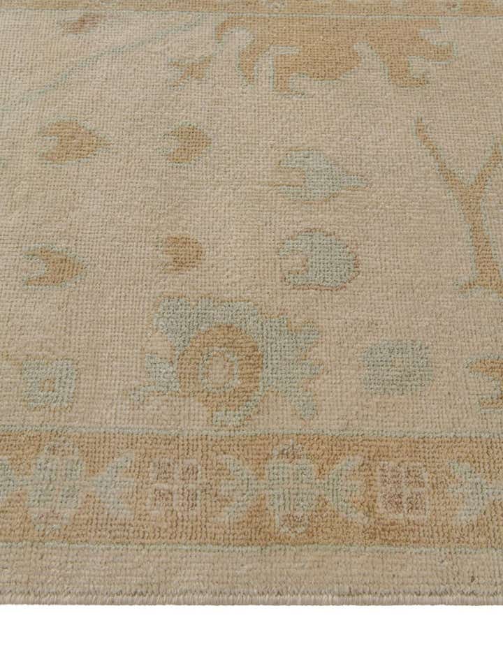 2' 8 x 11' 8 Hand Knotted Oushak Wool Runner Rug