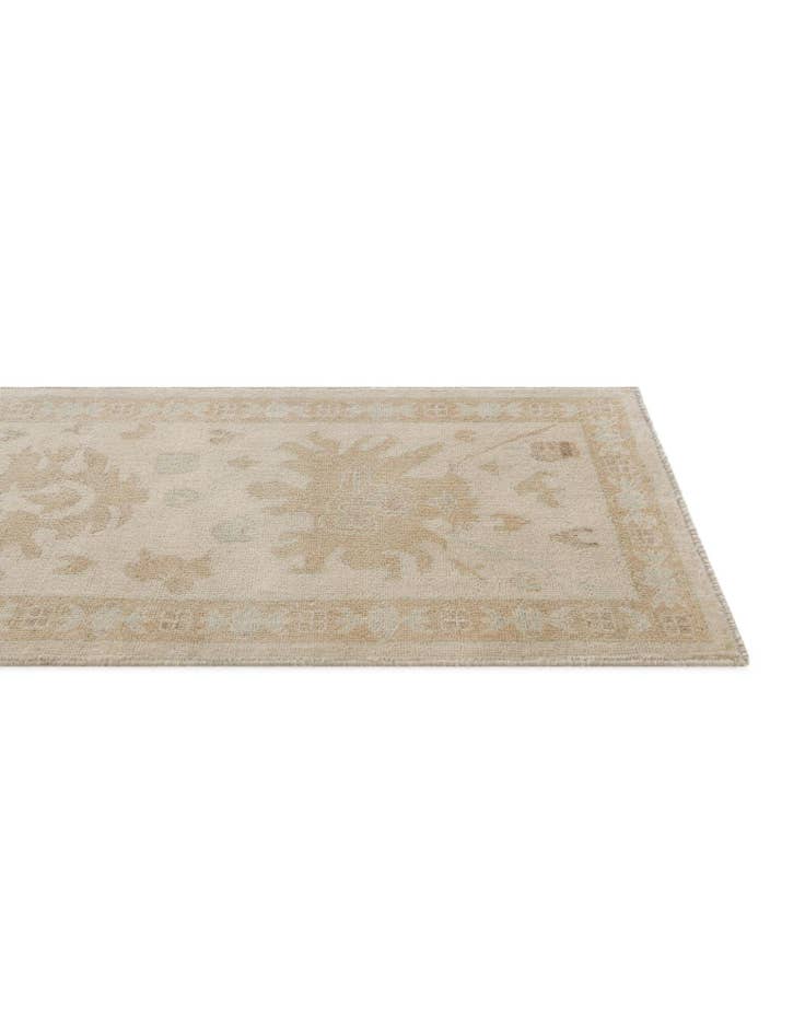Detail image of 2' 8 x 11' 8 Hand Knotted Oushak Wool Runner Rug