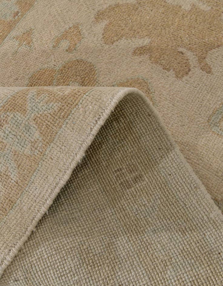 Detail image of 2' 8 x 11' 8 Hand Knotted Oushak Wool Runner Rug