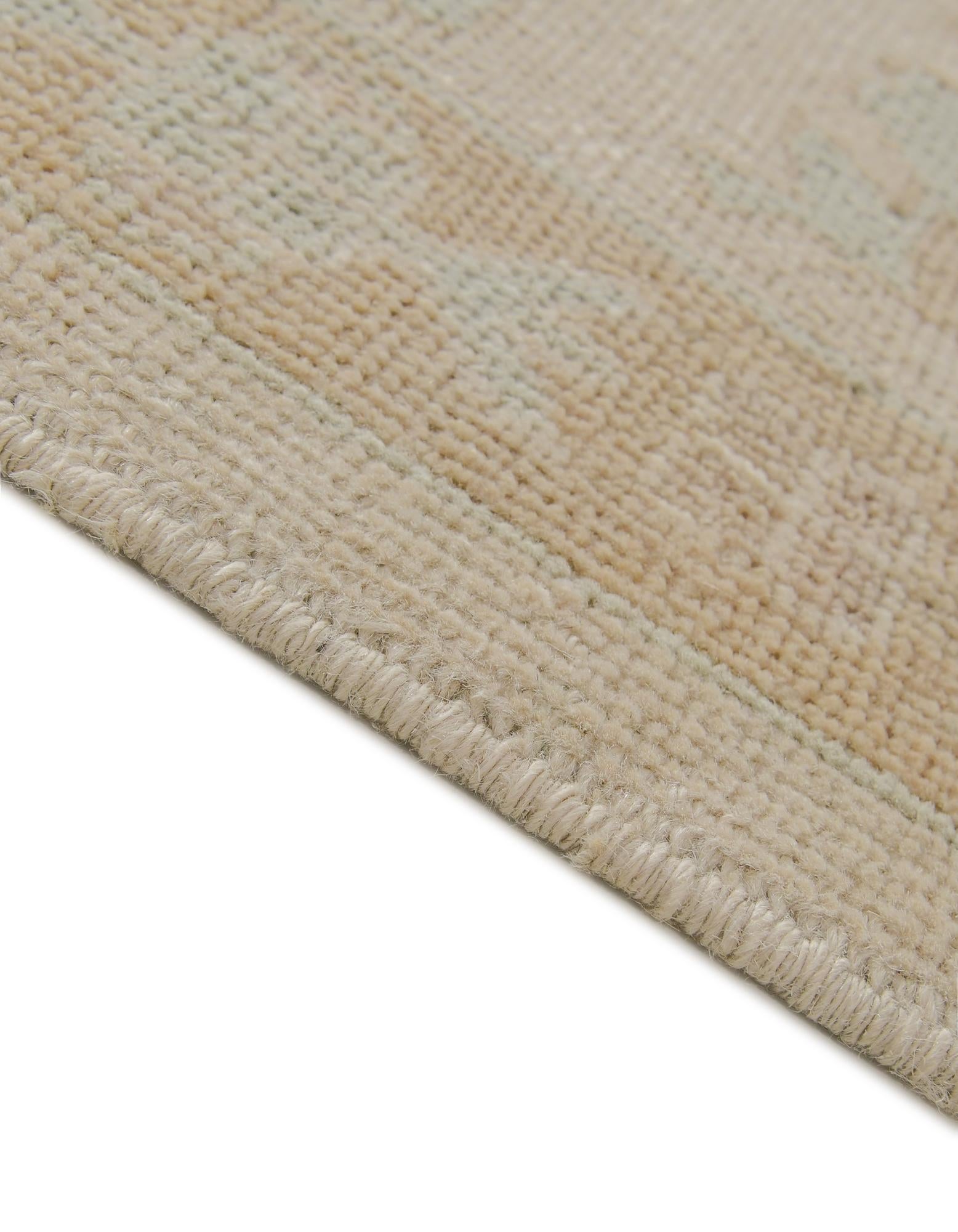 2' 8 x 11' 8 Hand Knotted Oushak Wool Runner Rug