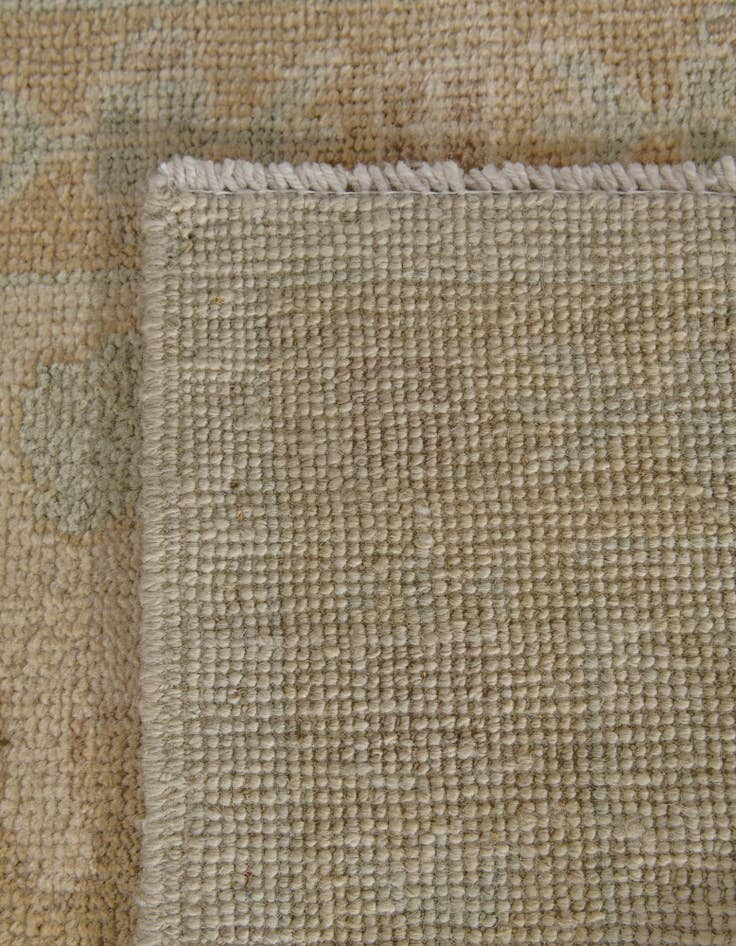 Detail image of 2' 8 x 11' 8  Hand Knotted Oushak Wool Runner Rug