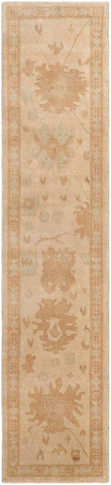 Detail image of 2' 8 x 11' 8 Hand Knotted Oushak Wool Runner Rug