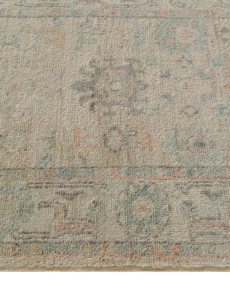 Detail image of 2' 8 x 9' 10  Hand Knotted Oushak Wool Runner Rug