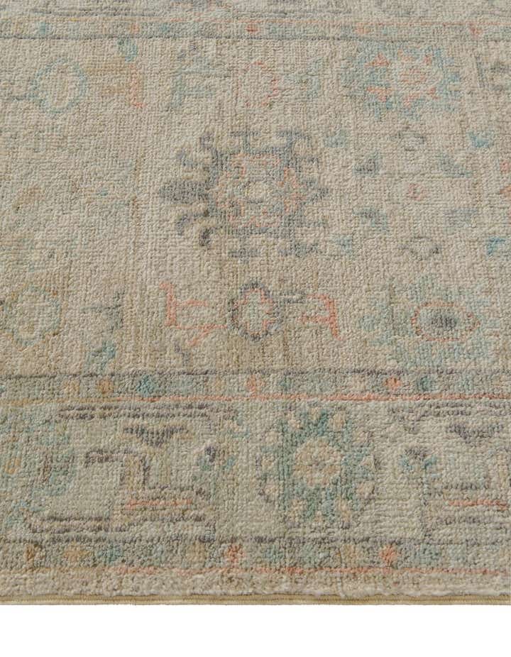 2' 8 x 9' 10 Hand Knotted Oushak Wool Runner Rug