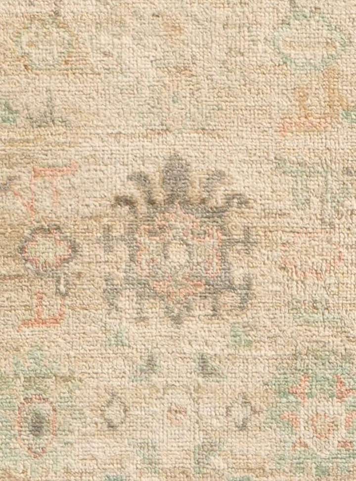2' 8 x 9' 10 Hand Knotted Oushak Wool Runner Rug
