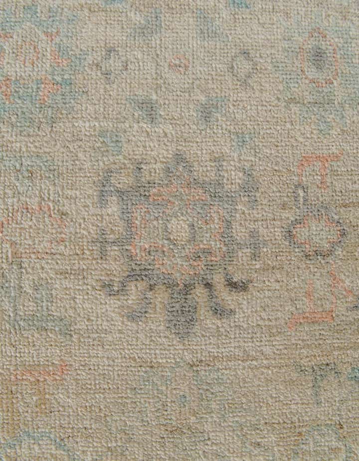 2' 8 x 9' 10 Hand Knotted Oushak Wool Runner Rug