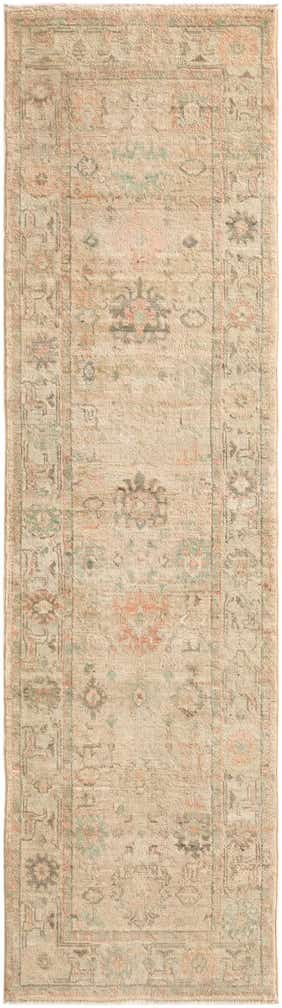 2' 8 x 9' 10 Hand Knotted Oushak Wool Runner Rug