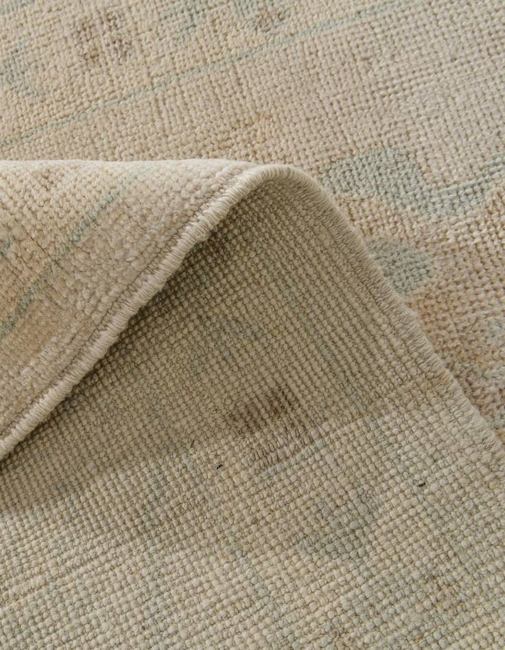 Detail image of 2' 9 x 9' 10 Hand Knotted Oushak Wool Runner Rug