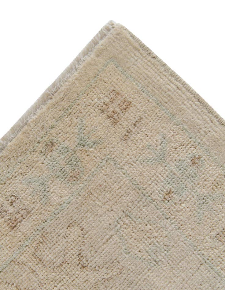 Detail image of 2' 9 x 9' 10 Hand Knotted Oushak Wool Runner Rug