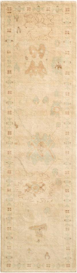 Detail image of 2' 9 x 9' 10 Hand Knotted Oushak Wool Runner Rug