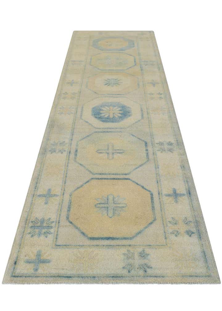 2' 11 x 10' 1 Hand Knotted Oushak Wool Runner Rug