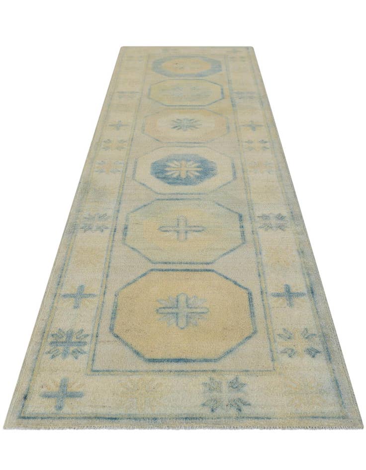 Detail image of 2' 11 x 10' 1 Hand Knotted Oushak Wool Runner Rug