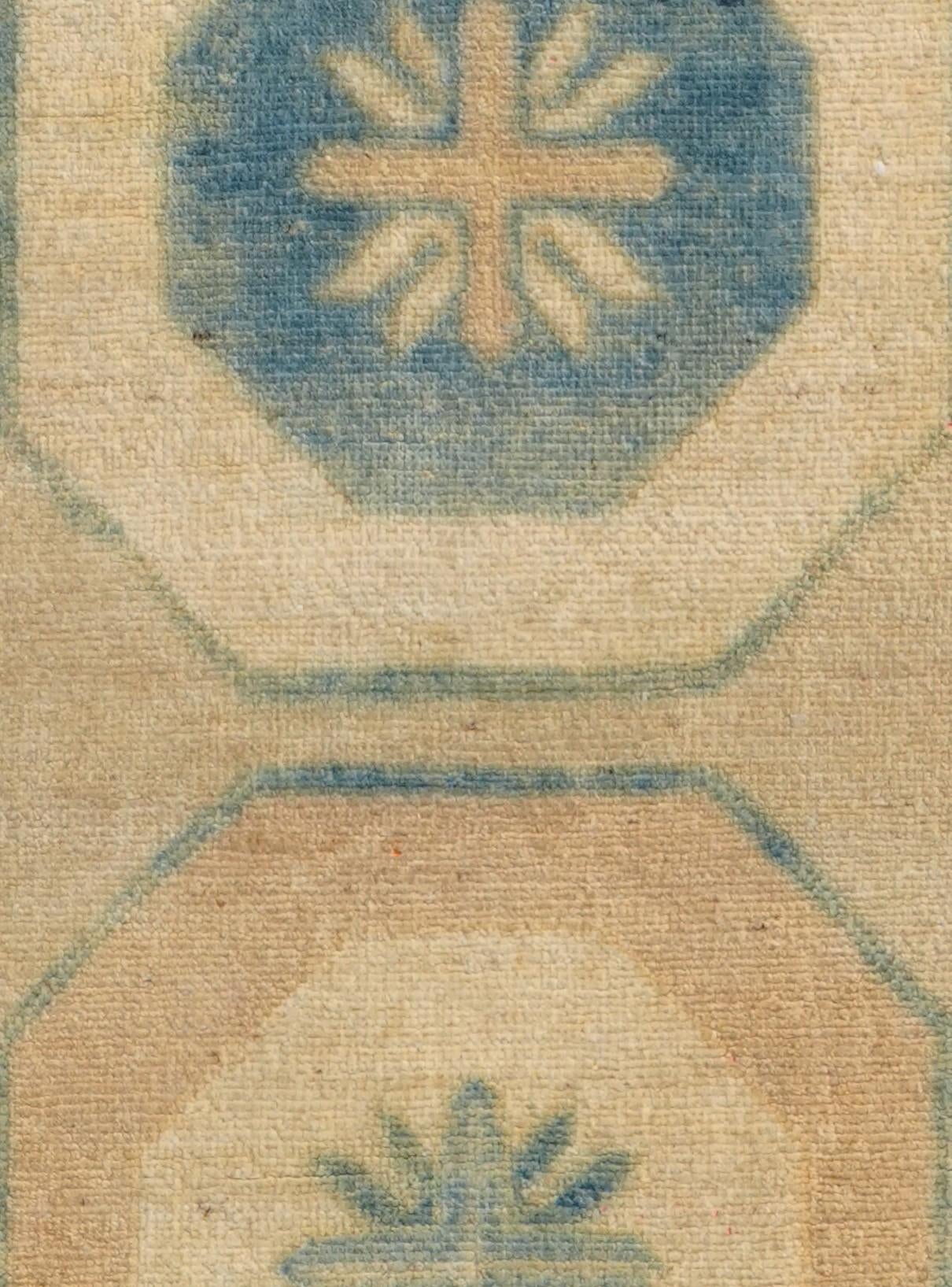 2' 11 x 10' 1 Hand Knotted Oushak Wool Runner Rug