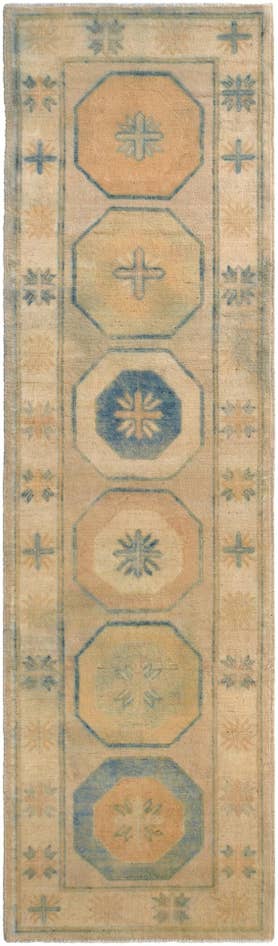 Detail image of 2' 11 x 10' 1 Hand Knotted Oushak Wool Runner Rug