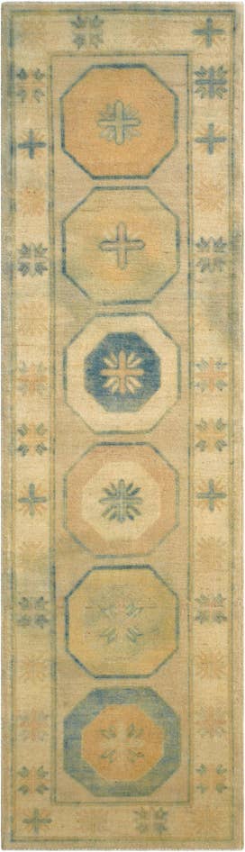 Detail image of 2' 11 x 10' 1 Hand Knotted Oushak Wool Runner Rug