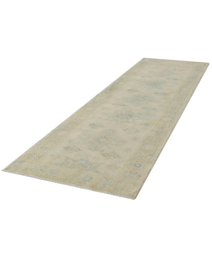 Detail image of 2' 9 x 9' 8 Hand Knotted Oushak Wool Runner Rug