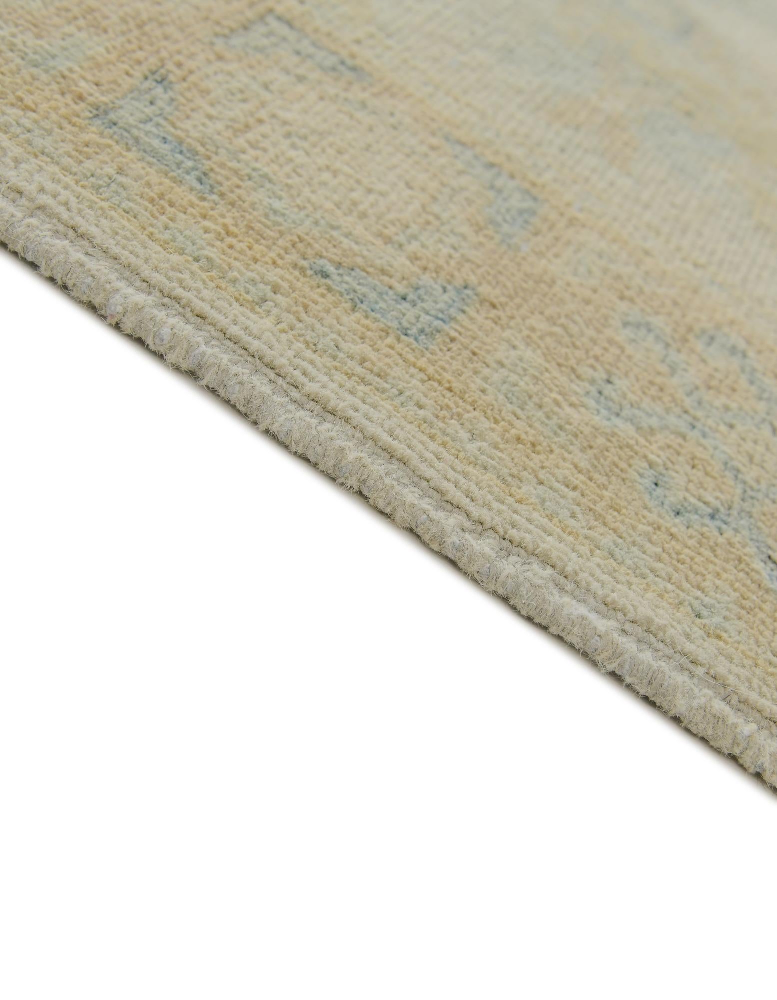 2' 9 x 9' 8 Hand Knotted Oushak Wool Runner Rug