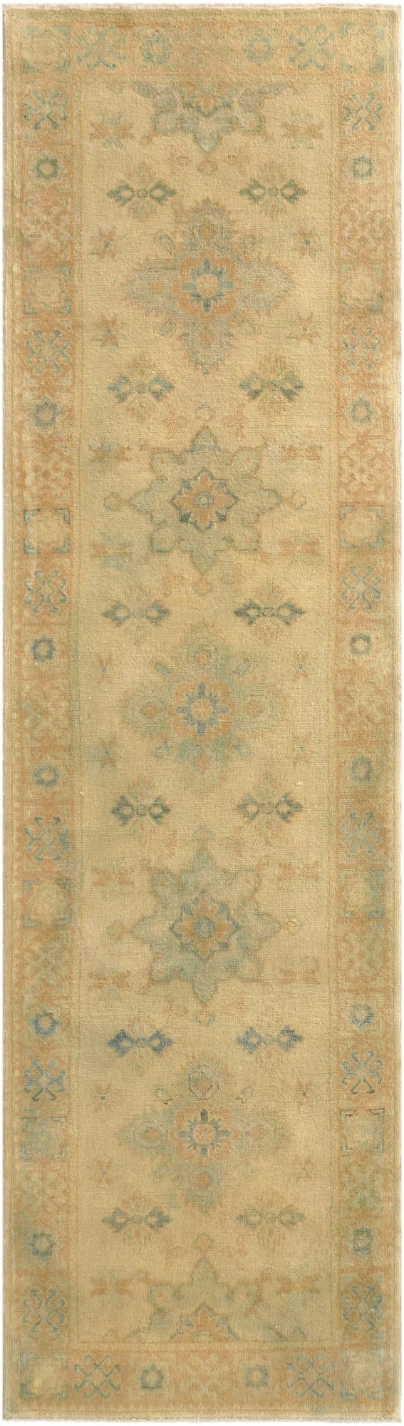 2' 9 x 9' 8  Hand Knotted Oushak Wool Runner Rug