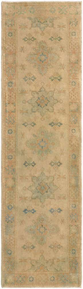 2' 9 x 9' 8 Hand Knotted Oushak Wool Runner Rug