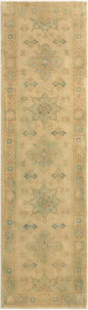 2' 9 x 9' 8 Hand Knotted Oushak Wool Runner Rug