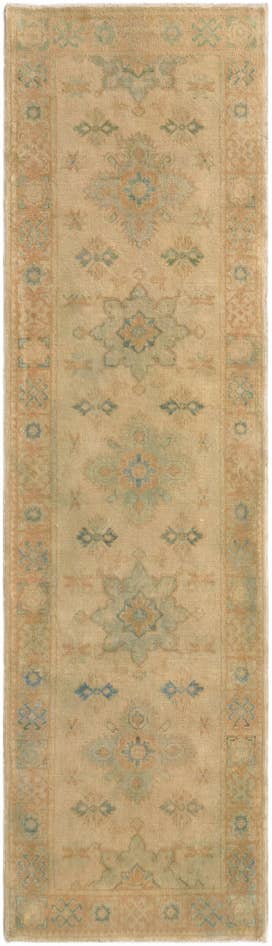 Detail image of 2' 9 x 9' 8 Hand Knotted Oushak Wool Runner Rug