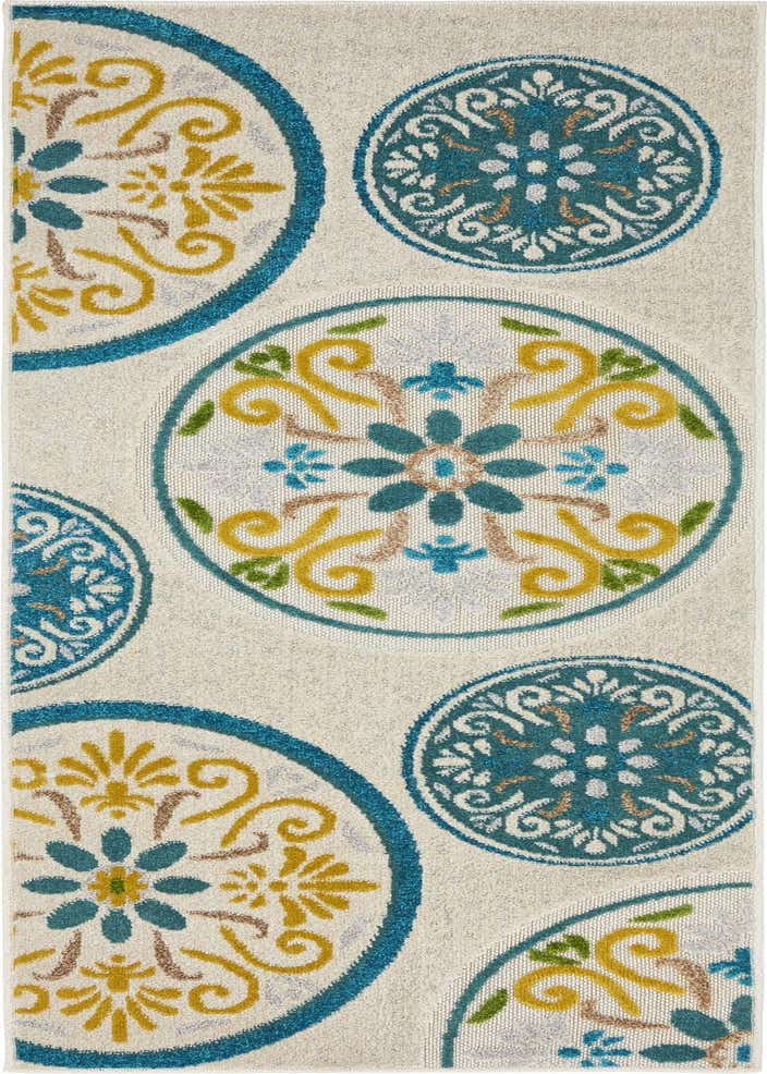 2' x 6' Easy-Clean Modern Indoor / Outdoor Runner Rug