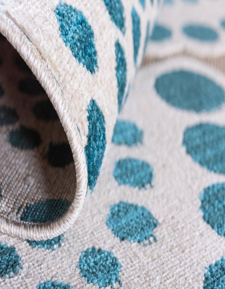 Detail image of 2' x 6'  Washable Modern Indoor / Outdoor Runner Rug