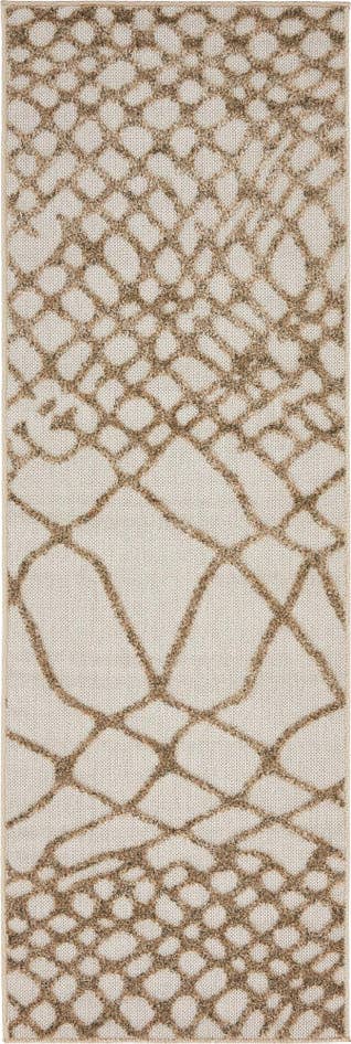 Detail image of 2' x 6' Easy-Clean Modern Indoor / Outdoor Runner Rug