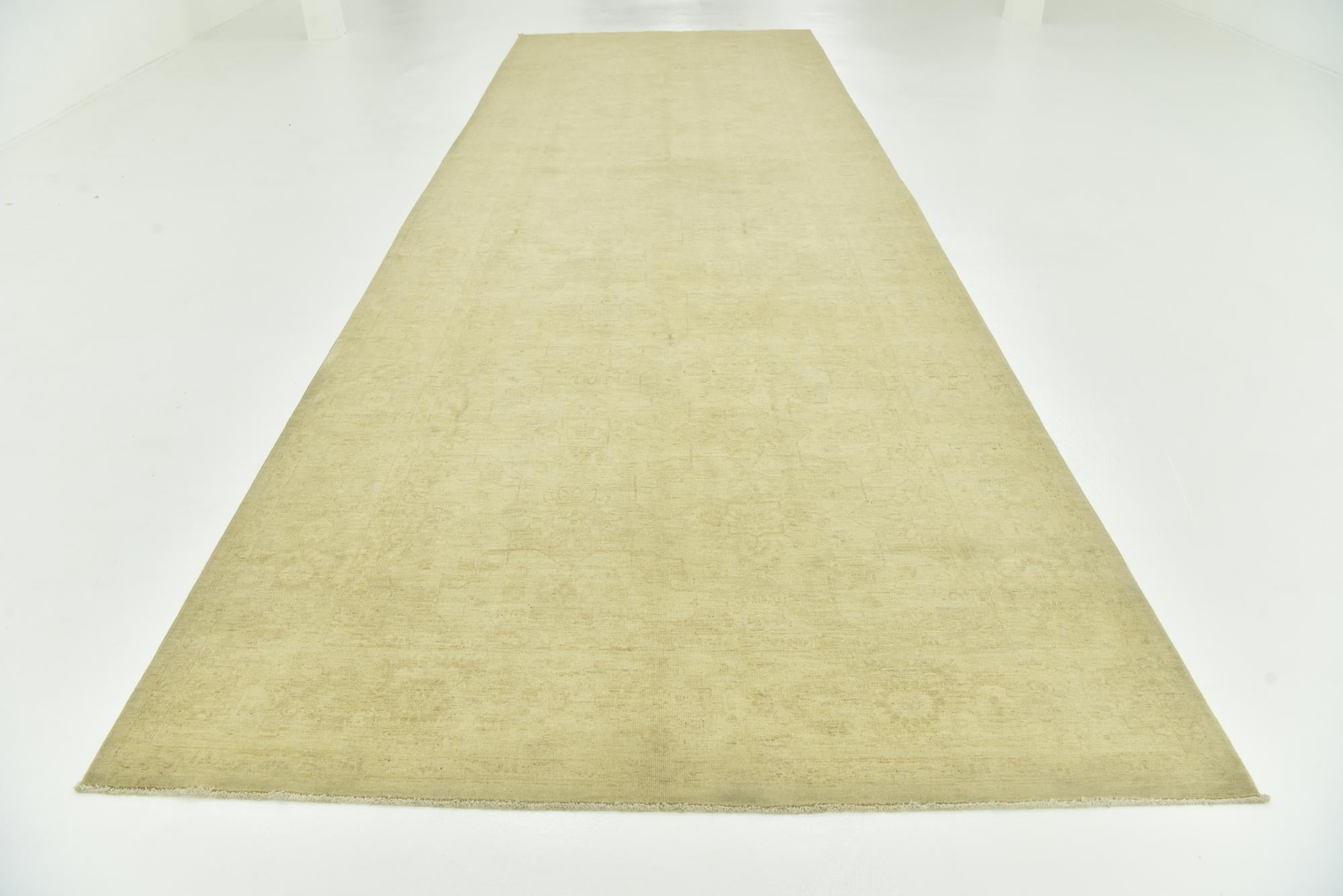6' 5 x 19' Hand Knotted Over-Dyed Ziegler Runner Rug