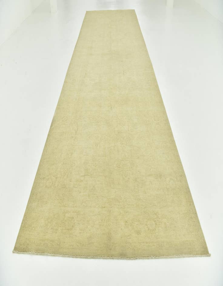 Detail image of 6' 5 x 19'  Hand Knotted Over-Dyed Ziegler Runner Rug