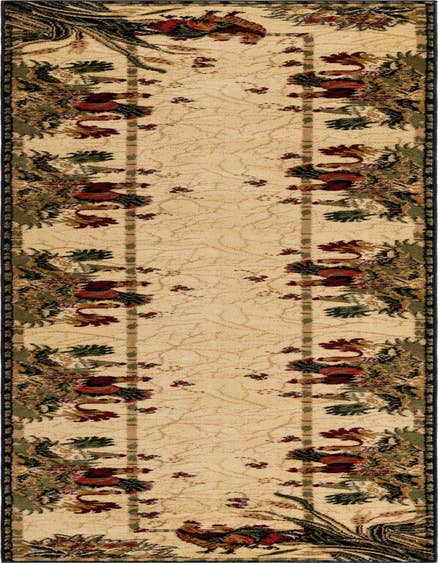 Detail image of 2' 7 x 12' Pastoral Runner Rug