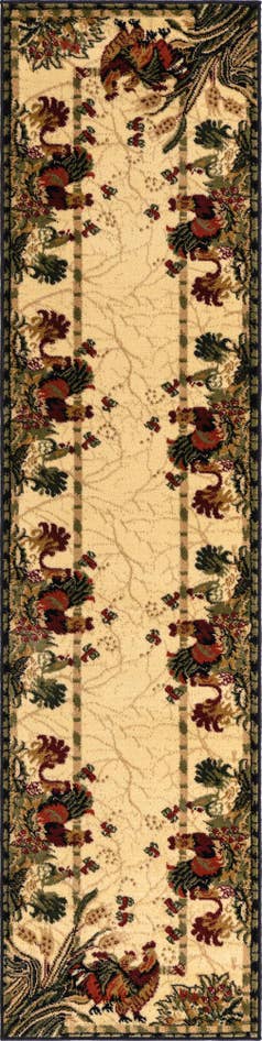 Detail image of 2' x 8' Pastoral Runner Rug