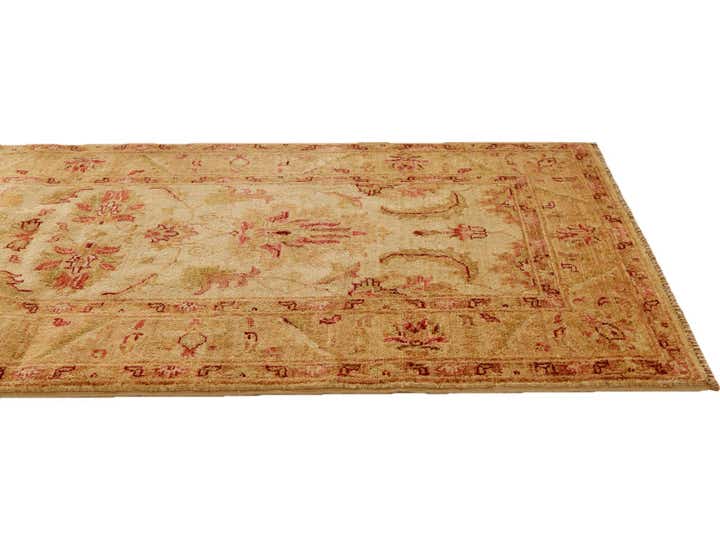 2' 7 x 9' 10 Hand Knotted Pershawar Ziegler Runner Rug