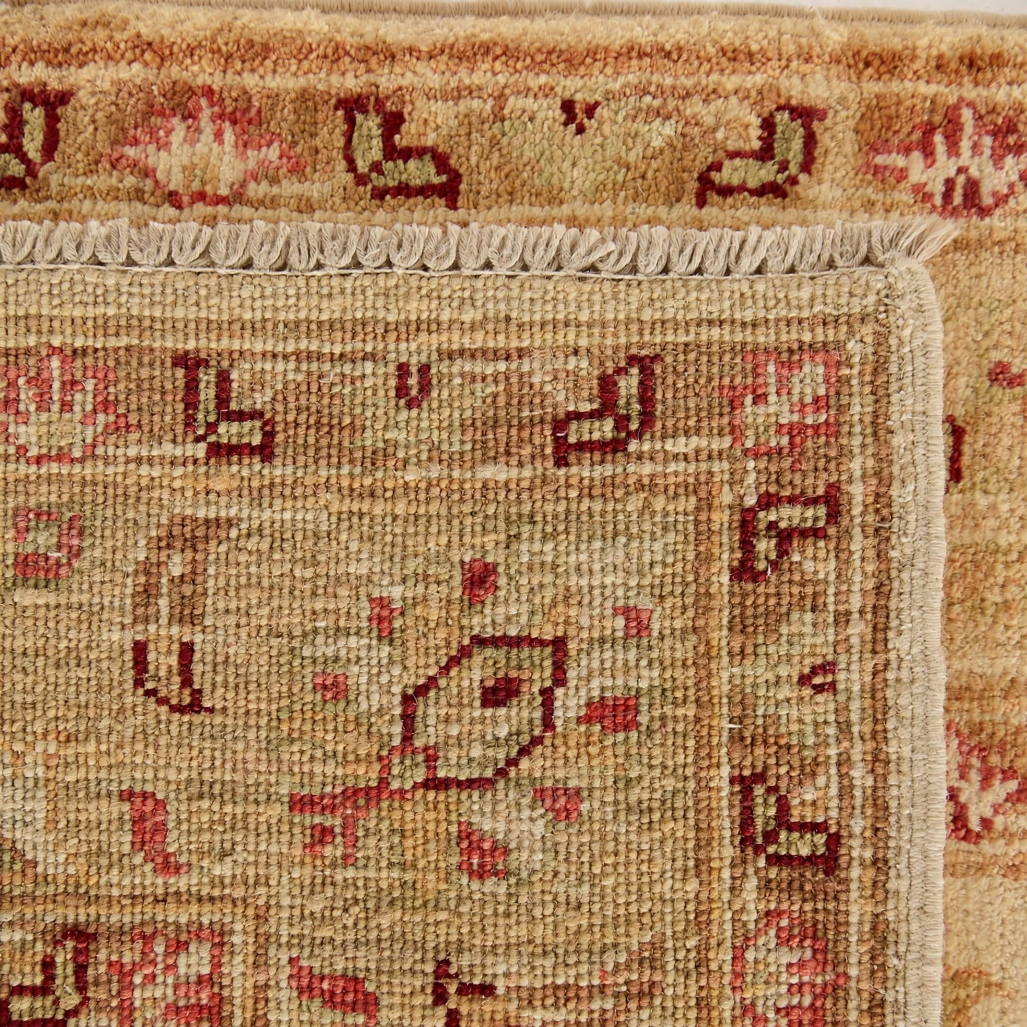 80cm x 300cm Hand Knotted Pershawar Ziegler Runner Rug