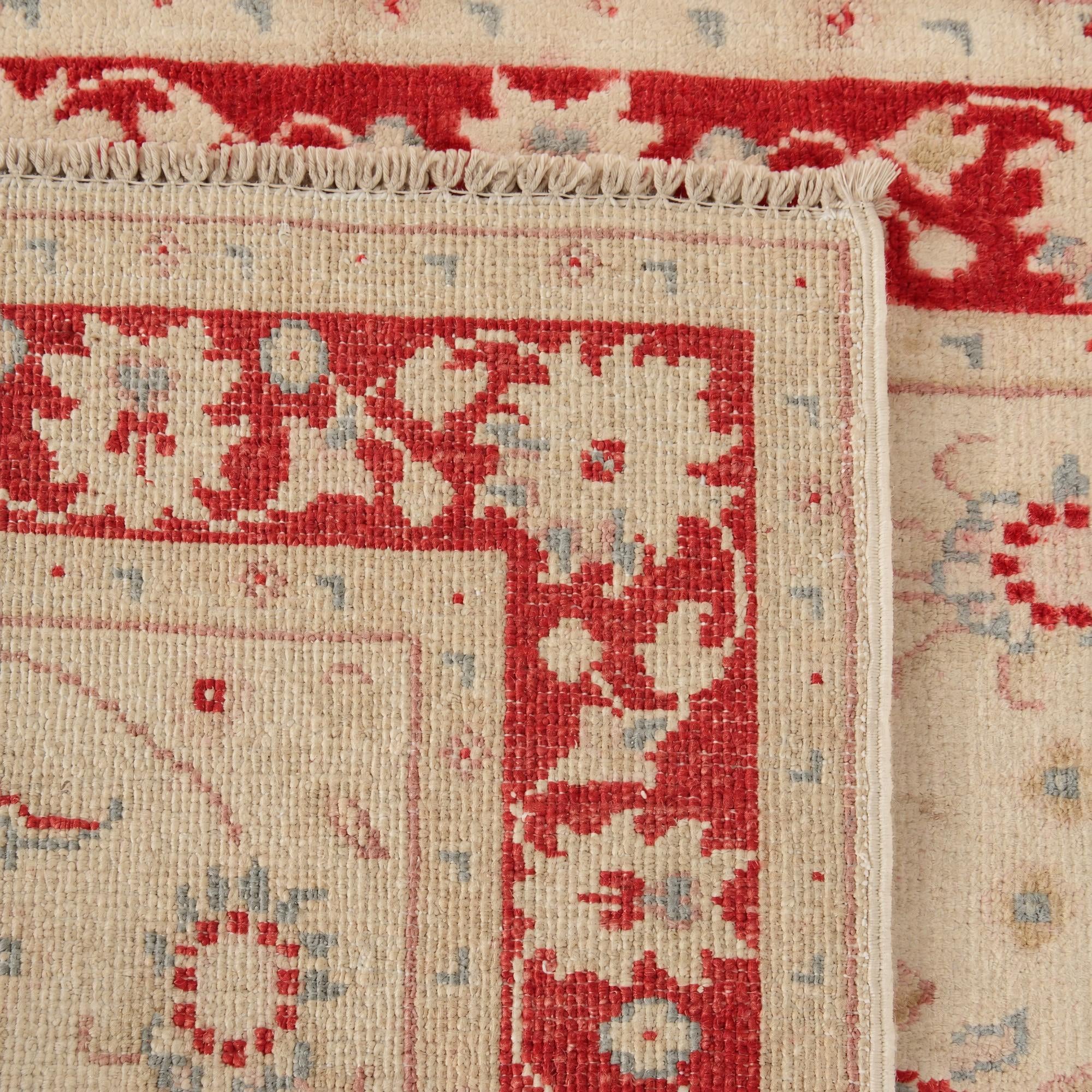 80cm x 300cm Hand Knotted Pershawar Ziegler Runner Rug