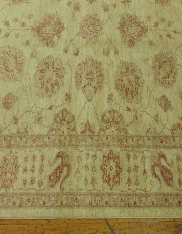 Detail image of 5' 3 x 29' 1  Hand Knotted Peshawar Ziegler Oriental Runner Rug