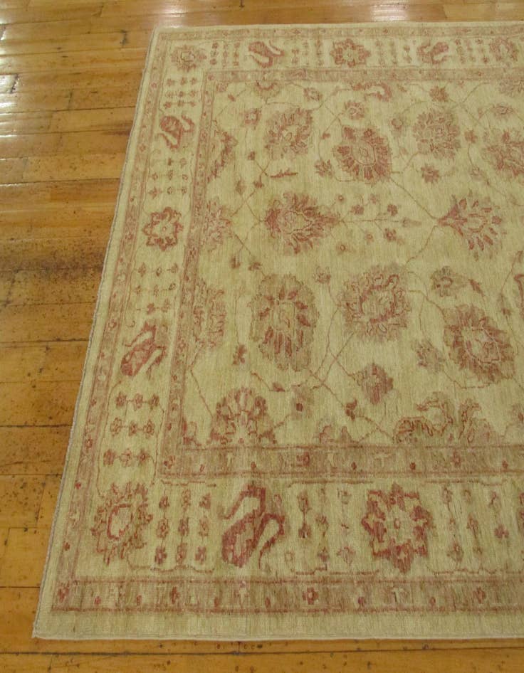 Detail image of 5' 3 x 29' 1  Hand Knotted Peshawar Ziegler Oriental Runner Rug