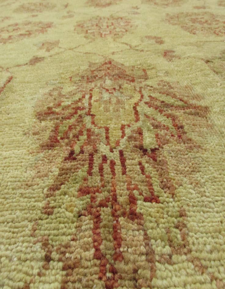 Detail image of 5' 3 x 29' 1  Hand Knotted Peshawar Ziegler Oriental Runner Rug