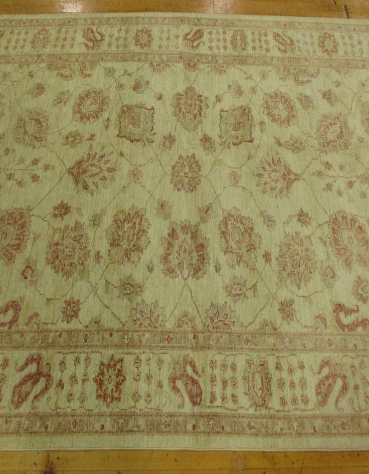 Detail image of 5' 3 x 29' 1  Hand Knotted Peshawar Ziegler Oriental Runner Rug