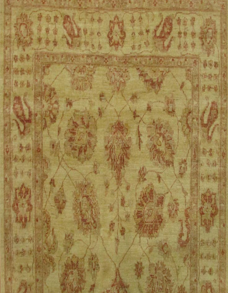Detail image of 5' 3 x 29' 1  Hand Knotted Peshawar Ziegler Oriental Runner Rug