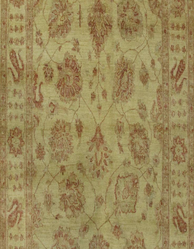 Detail image of 5' 3 x 29' 1  Hand Knotted Peshawar Ziegler Oriental Runner Rug