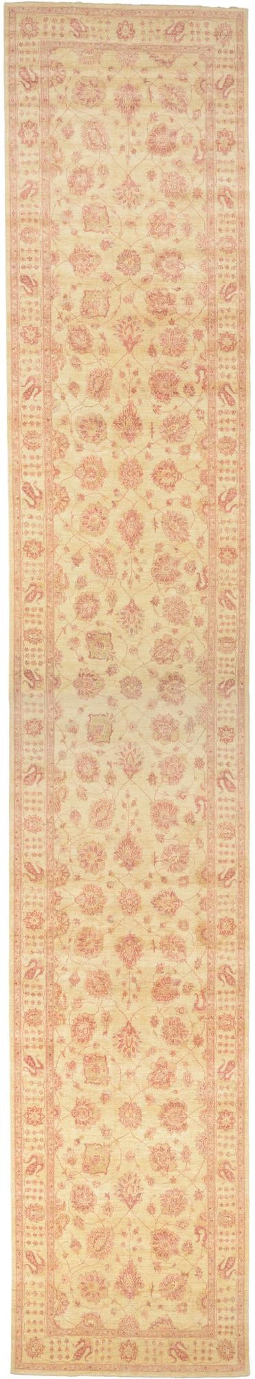 5' 3 x 29' 1 Hand Knotted Peshawar Ziegler Oriental Runner Rug